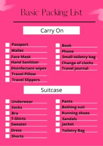 Basic Packing List